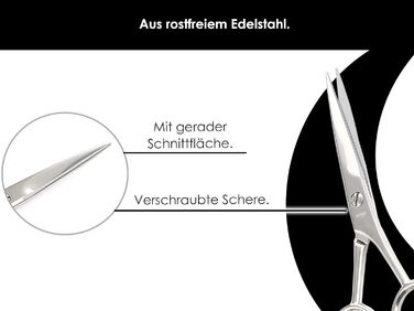 Перукарські ножиці PREM Solingen Ножиці для волосся 5 гострі, нержавіюча, якісна сталь з футляром