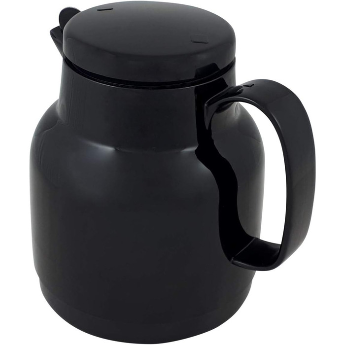 Пластиковий вакуумний глечик Helios Mondo з ситечком для чаю, чорний, 14,2 x 13,6 x 19,3 см 14,2 x 13,6 x 19,3 см Чорний