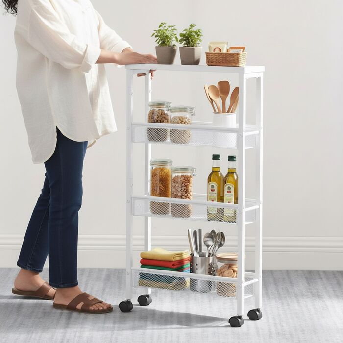 Органайзер Relaxdays для ванної кімнати з 4 ярусами