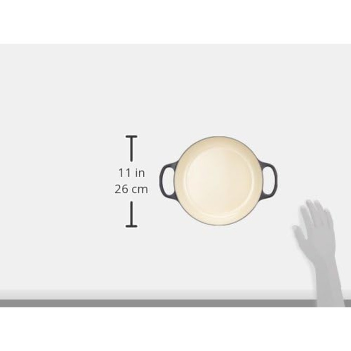 Le Creuset Signature: каструля-сковорода з чавуну, 26 см, 2.2 л, для всіх типів плит (включно з індукцією), чорна матова