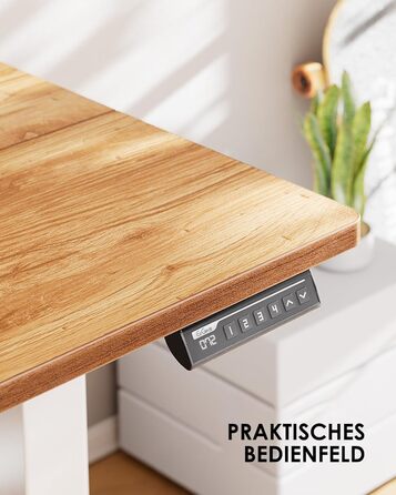 Електричний регульований стіл ErGear 140 x 70 см, з пам'яттю, для дому та офісу, світло-сірий, з підключенням