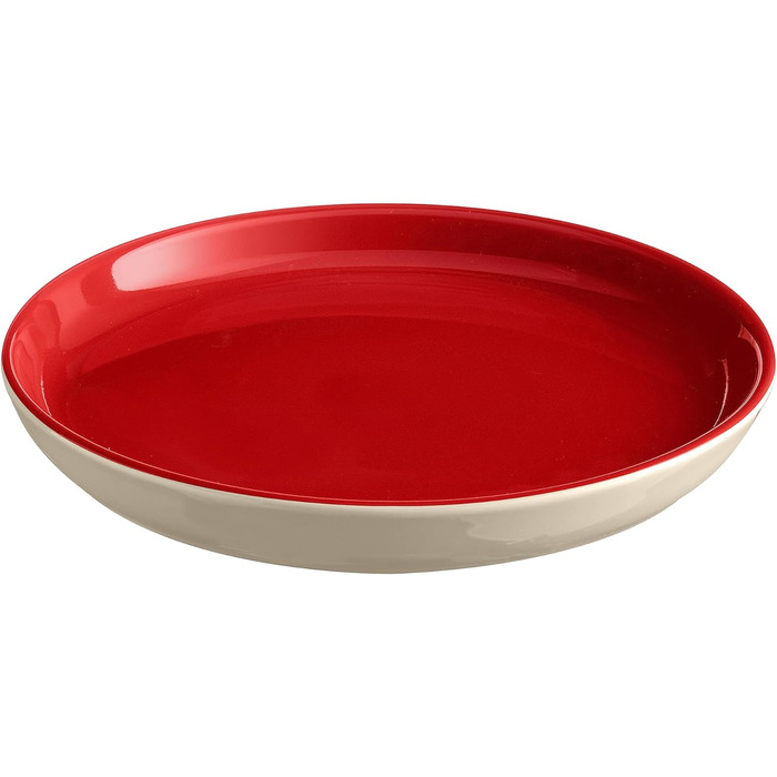 Десертна тарілка 20,3 см, червона/кремова Everyday Emile Henry