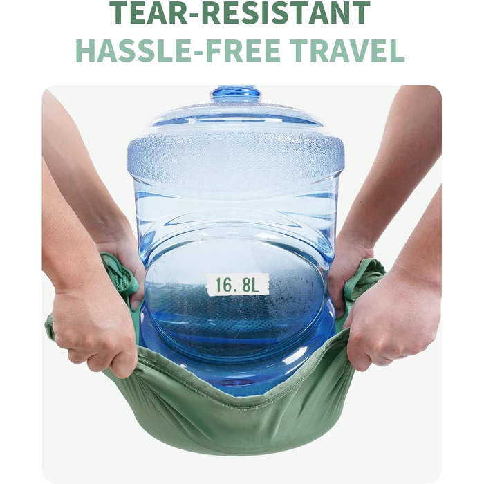 Набір органайзерів для валізи ECOHUB, 6 легких пакувальних кубів для подорожей з ID-біркою, дихаючі сумки-органайзери з переробленого матеріалу (Зелений)