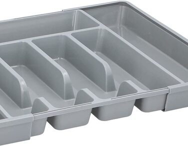 Ящик для столових приладів Murago 27-45х36х4,5 см сірий
