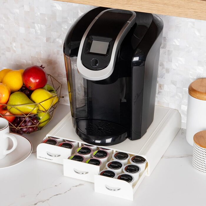 Організатор для капсул кави Mind Reader TRAY6-WHT, білий: для K-Cup, CBTL, Verismo, Dolce Gusto, 36 капсул