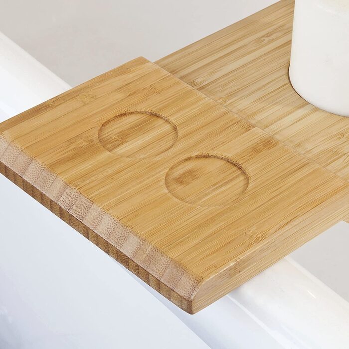 Підставка для ванни SoBuy® FRG104-N 70см: органайзер для ванни, тримач для iPad та мобільного телефону