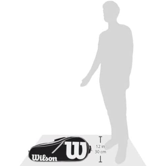 Тенісна сумка Wilson Advantage III 71 см чорно-біла