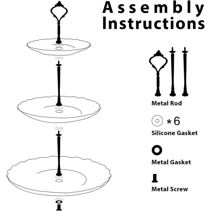 Стійка для тістечок Sweejar Home з кераміки, 3 яруси, для весілля, десертів, тістечок, чаювання, сервірування їжі (Смарагдовий)