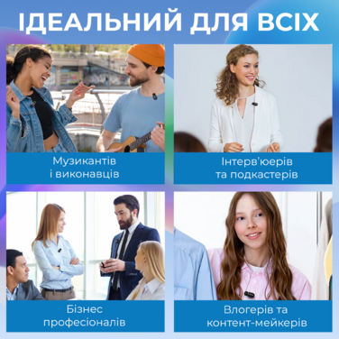 Бездротовий петличний мікрофон BOYA mini-18 TRS for camera Black