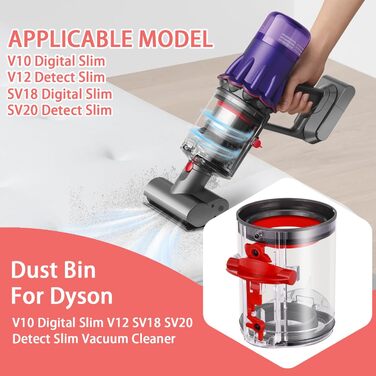 Змінний контейнер для пилу для пилососа Dyson V12/V10/SV18/SV20, артикул No 965272-01