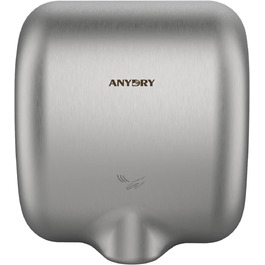 Електричний сушар для рук AnyDry 2800 Klassisch: автоматичний, швидкий (8-12 сек), настінний, з поліруванням, з нержавіючої сталі, 1400-1650W