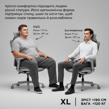 Крісло ігрове Anda Seat X-Air Pro Size XL Mesh Gray