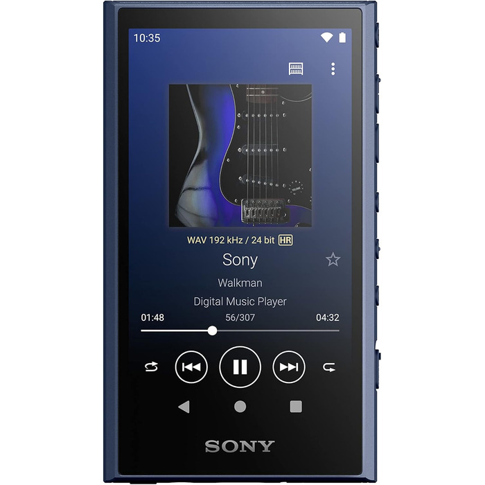 Плеєр MP3 Sony Walkman NW-A306 32ГБ, сенсорний екран, до 36 годин роботи, Wi-Fi, покращене звучання, синій