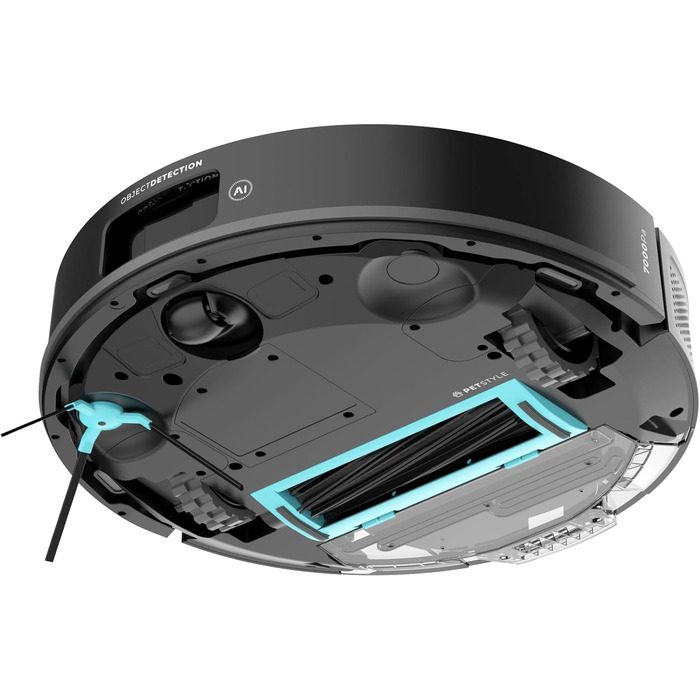 Робот-пилосос та робот-мийник Cecotec Conga Y80 з ШІ та керуванням через додаток. Потужність всмоктування 20000Pa, штучний інтелект, силіконова щітка Anti-Tangle, обертові мікрофібри, автономність до 220 м²