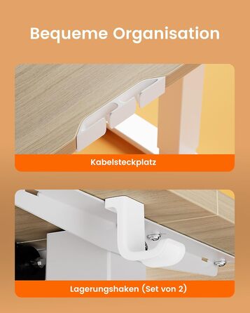 Електричний регульований стіл ErGear 100x60 см, світле дерево, з пам'яттю та з'єднувальною пластиною для дому та офісу