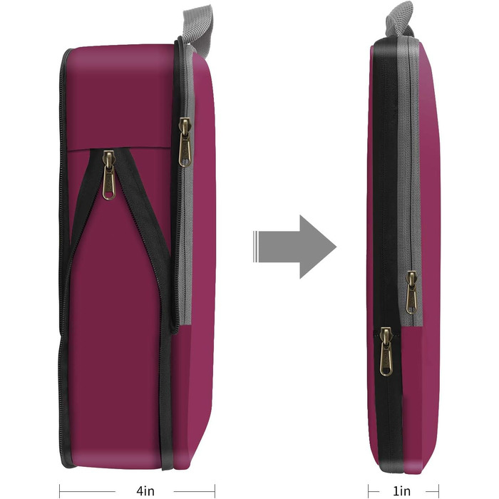 Набір компресійних органайзерів для одягу в подорожі Eono by Amazon, 4 предмети, темно-синій — компресійні куби для пакування в валізу та рюкзак