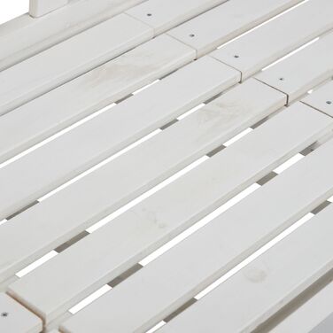 Відпочинкова лавка Relaxdays з білим столиком