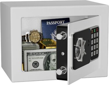 Цифровий сейф KABISAFE 6.8 л: компактний сейф для дому та офісу, білий