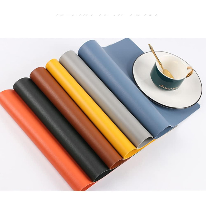 Набори на стіл, термостійкі, миючі, для кухні, обіднього столу, декор, чорні, 6 шт. (жовтий 6)