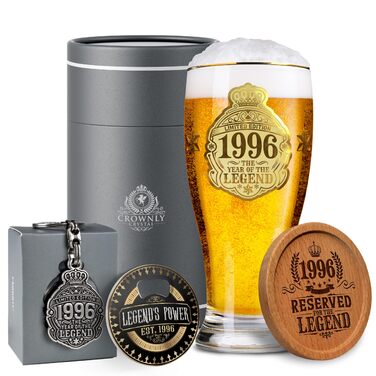 Пивний келих з гравіюванням 570 мл, 50 років, Персоналізований подарунок для чоловіка/тата на День народження, Декор