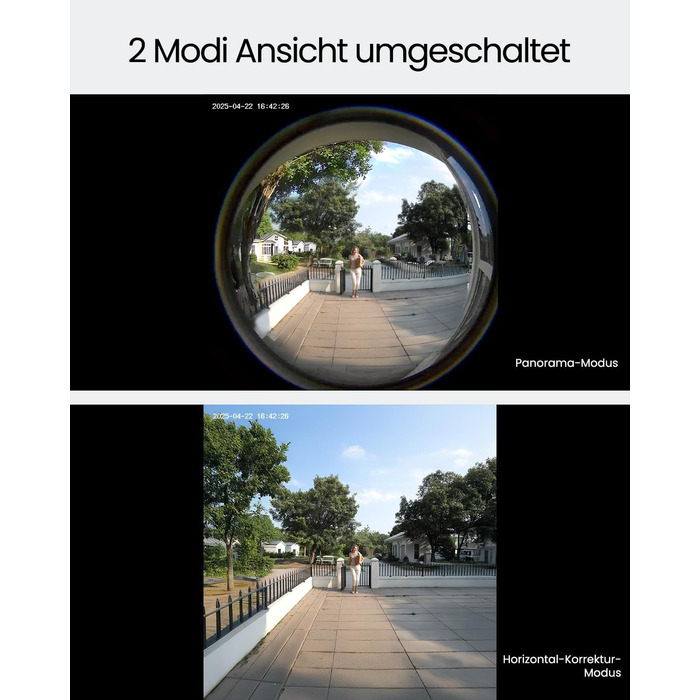 Відеодзвінок ieGeek з камерою 180° Fisheye, 2K 3MP, Wi-Fi, AI-розпізнавання руху, IP65, нічне бачення, Alexa, 2.4GHz