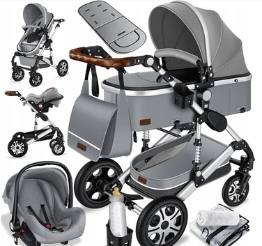 Дитячий візок Kesser 3в1, сірий