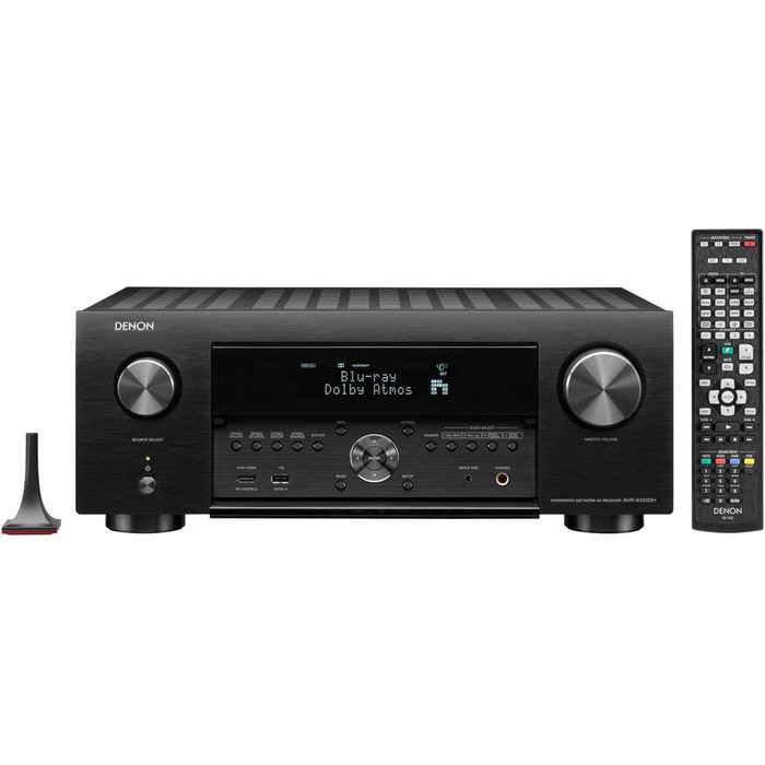 Ресивер Denon AVR-X4500H 9.2, Alexa, 8 HDMI, Bluetooth, Wi-Fi, Dolby Atmos, HEOS, Чорний