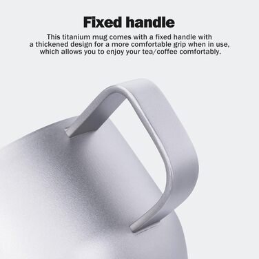 iBasingo чашка для еспресо Titan 200мл, подвійні стінки, нержавіюча сталь, для лате, капучино, какао, чай, подорожі, кемпінг, ультралегка, міцна