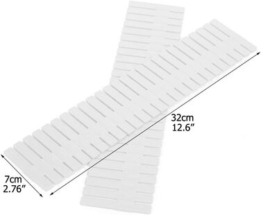 Перегородки для полиць CROING 32 шт 7x31x4 см білі