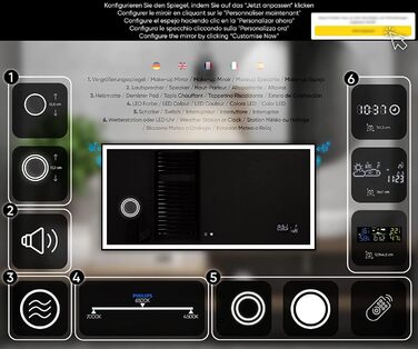 Дзеркало для ванної кімнати з підсвічуванням FORAM - LED дзеркало 120x70 см - на замовлення - сучасний дизайн без рами (Ambient Line)