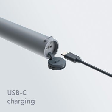 Ordo Sonic Lite: Електрична звукова зубна щітка для дорослих, 35 000 імпульсів/хв, Dual-Mode, USB-C, водонепроникна, акумулятор до 5 тижнів, Smart-Timer (Stone)