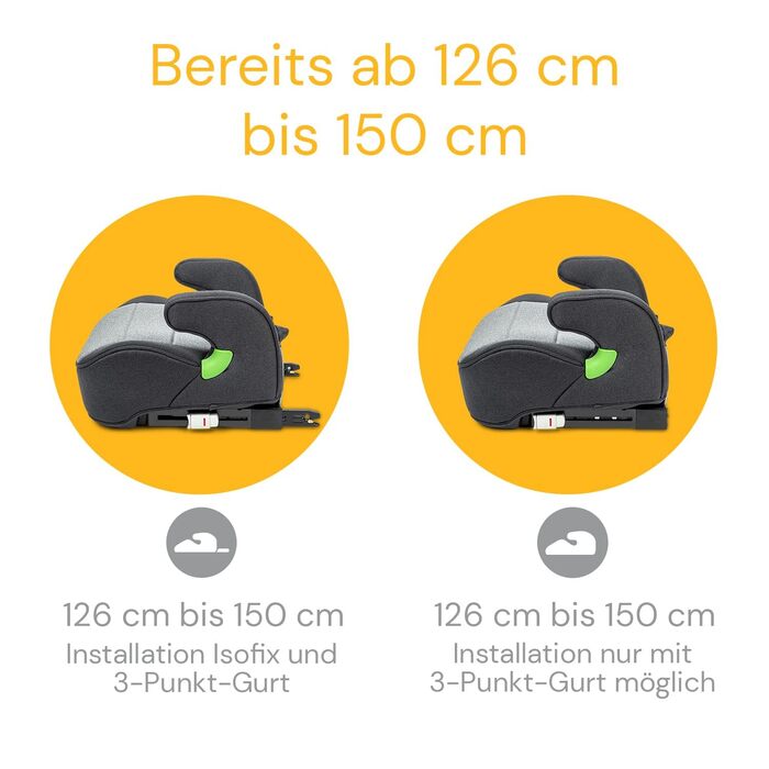 Автокрісло Osann Lux Isofix (126-150 см) Universe Grey i-Size - Підвищення з Isofix, зручне та безпечне для дітей