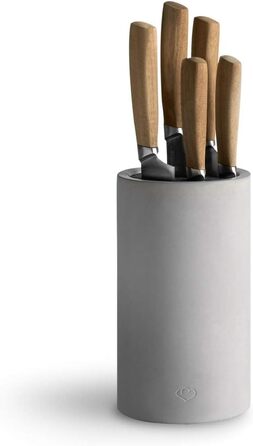 Набір ножів SpringLane 5 предметів + універсальний блок для ножів з висувним тримачем для щітки + набір ножів 5 предметів