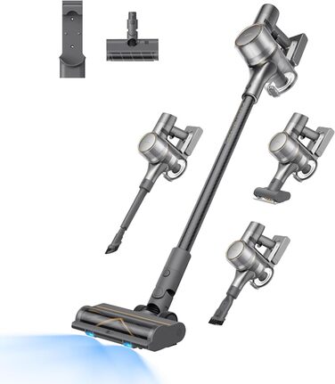 Dreame R20 Бездротовий пилосос: 190AW потужність, 90 хвилин роботи, датчик бруду, LED-дисплей, синій LED, без заплутування, для дому, шерсть тварин, килими