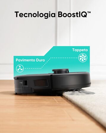 Робот-пилосос eufy L60 з базою самостійного очищення, потужність 5000Pa, захист від намотування волосся, 60 днів без випорожнення, лазерна навігація iPath (відновлений), гібридна модель