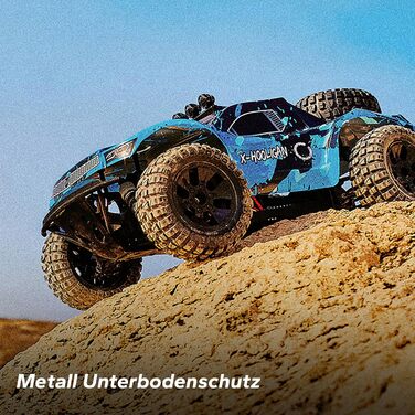 Overmax Hooligan RC 1:10 - Повнопривідний радіокерований автомобіль 35 км/год, 100 м, 2x1800 mAh, IPX5, LED, Металевий привід