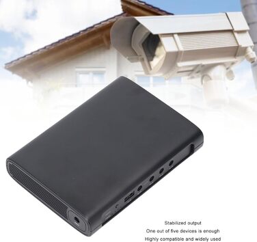 Портативний UPS з акумулятором 12000mAh (44.4WH) для роутера, камери WiFi, з USB-DC виходами, захист від короткого замикання (EU-штекер)