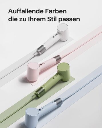 Компактний фен для волосся Laifen Mini з безщітковим двигуном (110 000 об/хв) та іонізацією, швидке сушіння, низький рівень шуму, колір зелений