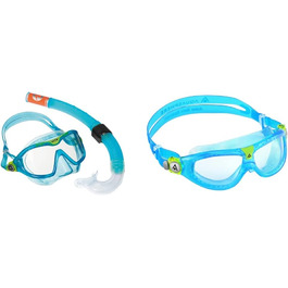 Дитячий комплект для підводного плавання з аквалангом, комбінований дитячий комплект для підводного плавання з окулярами для плавання з прозорими лінзами
