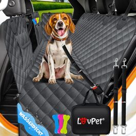 Ковдра для собак Lovpet 2в1 для заднього сидіння та багажника автомобіля