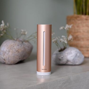 Датчик якості повітря Netatmo для дому: CO2, температура, вологість, шум - розумний контроль, здорове середовище, автоматичні сповіщення (NHC-EC)