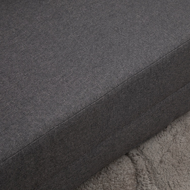 Крісло-мішок HOMCOM з функцією розкладного матраца, 2-в-1, знімний подушкою, 60 x 80 x 56 см, темно-сірий