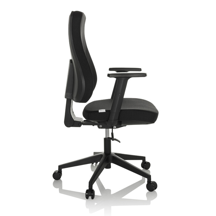 Офісне крісло MATHES, обтягнуте тканиною, чорного кольору. hjh OFFICE