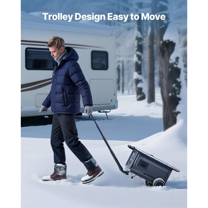 Дизельний обігрівач VEVOR 8 кВт, 12/24V, портативний з Bluetooth, пультом та LCD, 5л бак для вантажівок/автобусів