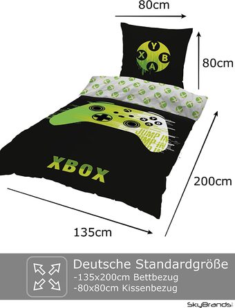 Постільна білизна skybrands для Xbox 135x200 80x80 наволочка бавовна ігрова спортивна постільна білизна Для хлопчиків-підлітків 2 шт. підодіяльник наволочка