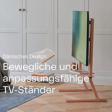 Підставка для телевізора 40-70 дюймів | Стильна підлогова стійка для ТБ | Чорна підставка для телевізора Charcoal