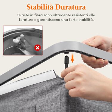 Кошик для білизни з кришкою Lifewit, великий, 145L, сірий, для спальні та ванної кімнати