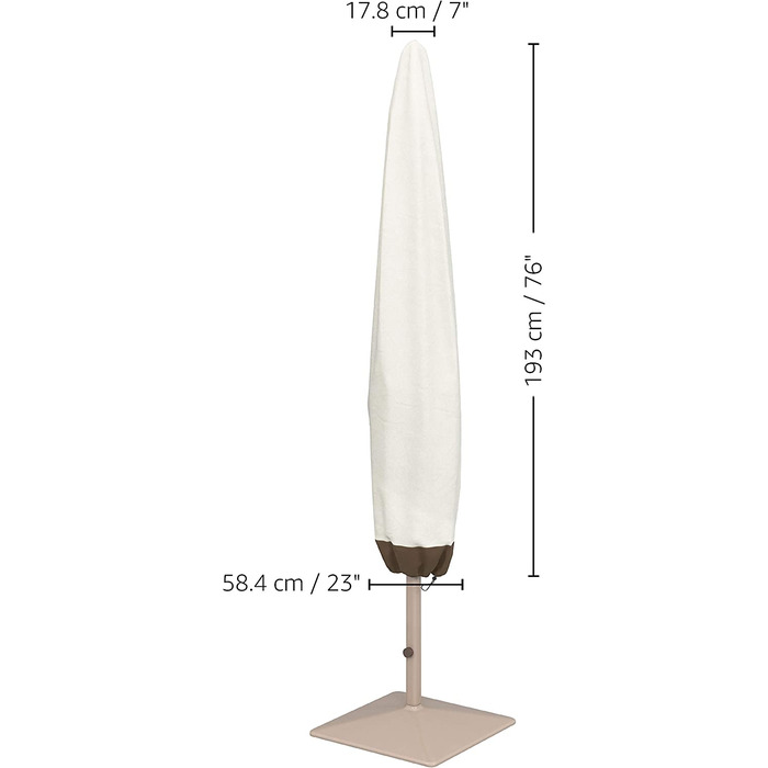 Кришка для гриля Aazon Basics, ремінці із застібкою-блискавкою, розмір (М, кришка для гриля кришка для парасольки від сонця)