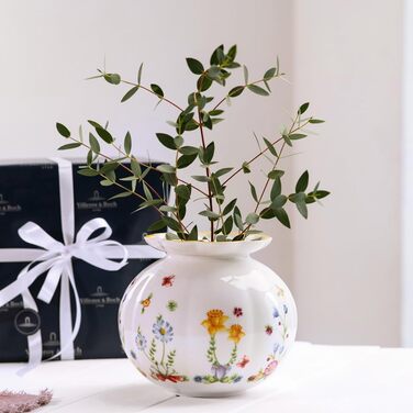Ваза Villeroy & Boch Spring Awakening, велика, біло-кольорова, для декору Великдня, преміум-порицелан, стиль Landhaus & Rustikal