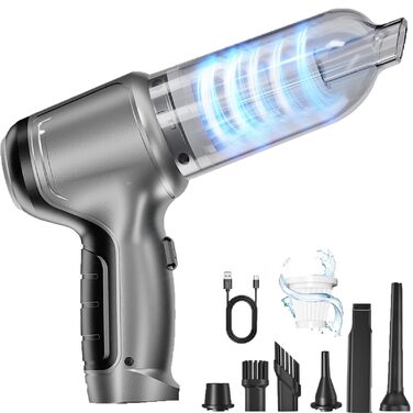 Акумуляторний ручний автомобільний пилосос WYRIAZA — потужний бездротовий міні-пилосос для авто та дому